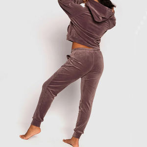 Sudaderas con capucha y cremallera con bordado desgastado personalizado y pantalones de chándal de pierna ancha, conjunto de chándal para mujer Y2k, ropa de dos piezas, ropa de calle para mujer - Product Image 2