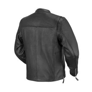 Vestes en cuir pour hommes Nouveau style vieilli en cuir d'agneau véritable de qualité supérieure à prix de gros pour l'extérieur - Product Image 2