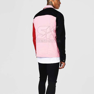 Chaqueta de invierno de mezclilla multicolor lisa con diseño de logotipo personalizado, al por mayor, transpirable, en stock - Product Image 4