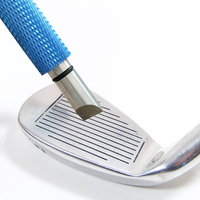 Couteau de nettoyage pour rainures plates de têtes de clubs de golf, outil de rainurage et d'affûtage pour rainures en U, en V et en forme de stylo, pour rainures droites et profondes