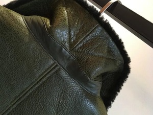 Branda buamadoir caorach เสื้อโค้ทขนสัตว์เทียมมีซิป dunadh uain TE olann Canvas geimthreadh - Product Image 4