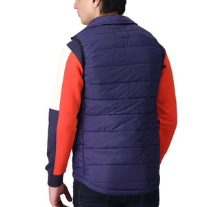 Chaleco Acolchado de Poliéster para Hombre, Color Sólido, Informal, de Invierno, Transpirable, Grueso, con Cremallera, Manga Larga, Servicio OEM, Fabricación Directa - Product Image 2