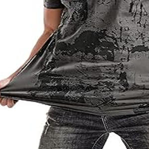 Camisetas de secado rápido para hombre, camiseta de talla grande con LOGO personalizado para hombre, camisetas de gimnasio de gran tamaño personalizadas con hombros caídos para hombre - Product Image 5