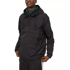 New Fashion 2022 Custom Anorak Hoodie 100%polyester Mesh Lining Pullover Half Zip Windbreaker Anti-water Jacket