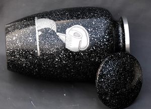 Adult Cremation Urns for Male/Female Funeral Urn for Human Ashes Decorative Urns for Ashes <b>Large</b> <b>Keepsake</b> <b>Box</b> (Black) - Product Image 4