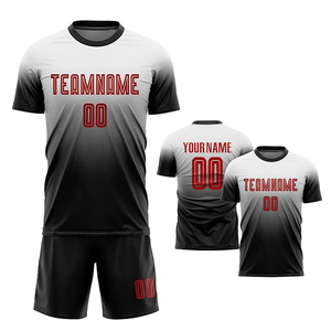 Kits de entrenamiento de camiseta de fútbol con estampado personalizado, conjunto de uniforme deportivo de fútbol con pantalones cortos, camisetas de Club - Product Image 4