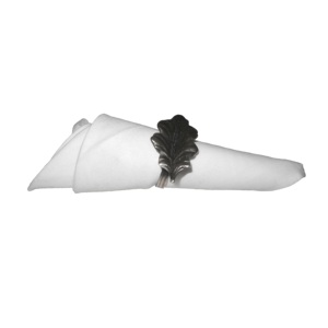 Nuevo diseño en forma de hoja con acabado plateado, anillo portavasos de metal para decoración de mesa de catering a los precios más bajos. - Product Image 3