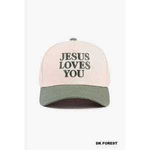 Jesus Loves You DK Forest Faith Sports Cap Comfortable and Stylish Hat with a Positive Message - Product Image 1