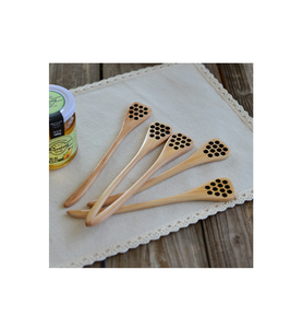 ช้อนไม้น้ำผึ้งทำจากไม้เนื้อแข็งช้อนน้ำผึ้งเครื่องครัวดีไซน์หรูหราสำหรับงานปาร์ตี้ - Product Image 2