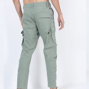Pantalones Cargo para Hombre, Diseño Casual con 6 Bolsillos, Cintura Elástica Ligera, Color Gris, Hechos de Algodón, Ropa Urbana de Primera Calidad, Diseño OEM - Product Image 5
