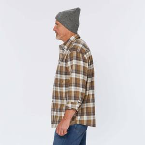 Chemise en flanelle à carreaux classique à manches longues pour hommes, tenue décontractée et extérieure - Product Image 3