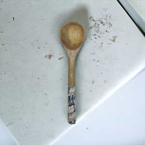 Ustensiles en bois de manguier sculptés à la main, écologiques et sans danger pour les aliments Vaisselle en émail blanc marine Plats et assiettes Horeca naturels créatifs - Product Image 2