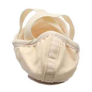 Chaussures de danse de ballet pour femmes en toile beige de meilleure qualité souples et pliables avec reliure élastique semelle en daim fendue cousue à la main - Product Image 4