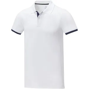 Polo homme Morgan bicolore personnalisé pour merchandising promotionnel - Product Image 1
