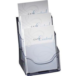 Sigel ที่ใส่แผ่นอะคริลิค3ช่อง A5 DIN 17.5x29x15ซม. ที่ใส่จดหมายใส3ช่อง - Product Image 1