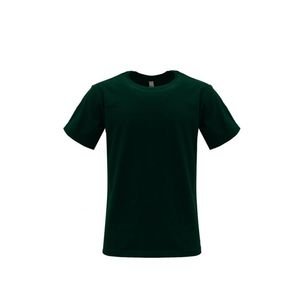 Camiseta de cuello redondo de algodón pesado Unisex, camisas de verano 2024 para hombre con blusa corta transpirable suave y ligera sólida - Product Image 3