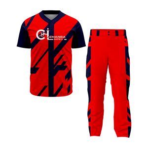 Uniforme de baseball de luxe haute performance, tenue d'équipe personnalisée, respirant, séchage rapide, tissu 100% polyester, finition professionnelle, toutes saisons - Product Image 1