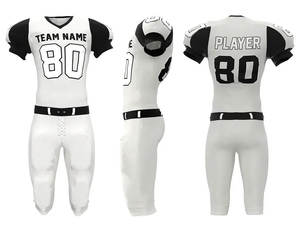 Ropa de equipo profesional, uniforme de camiseta de fútbol americano, ropa deportiva para hombres, camisetas de secado rápido, uniforme de fútbol americano - Product Image 5