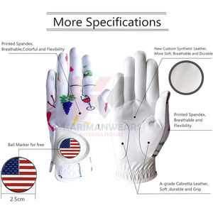 Guante de Golf Personalizado de Cuero Genuino para Mano Derecha, Más de 5 Técnicas de Logotipo Personalizables, Guantes de Golf de Cabretta para Deportes - Product Image 2