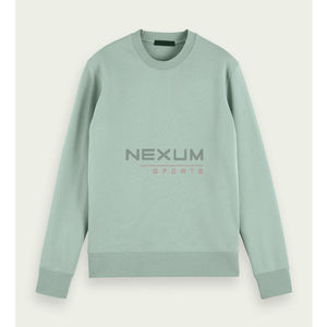 Sudadera de cuello redondo de lana de manga larga con cuello redondo en blanco liso para hombres, sudaderas informales de peso pesado con logotipo personalizado para hombres - Product Image 4