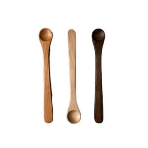 ชุดเครื่องใช้บนโต๊ะอาหารสแตนเลสคุณภาพดีสีดำอาคาเซีย/ มะม่วงและช้อนกาแฟชาและช้อนชา - Product Image 1