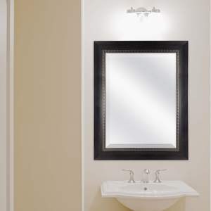 Espejo Inclinado con Detalle de Moldura Dental, Espejo Decorativo de Pared con Marco Clásico - Product Image 3