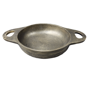 Bol en métal personnalisé Super Standard Ustensiles de cuisine écologiques fabriqués à la main Serveur de nourriture raisonnable avec poignées - Product Image 2