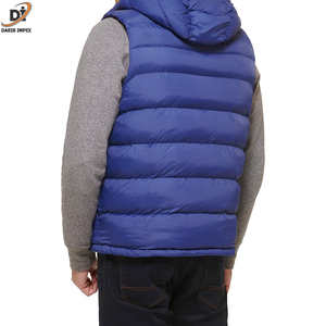 Chaleco acolchado de invierno de alta calidad personalizado con logotipo, chaqueta impermeable acolchada a la moda, Chaqueta larga sin mangas con cremallera - Product Image 2