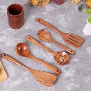 Cucharas de madera hechas a mano con mango largo para cocina y bodas para revolver café - Product Image 3