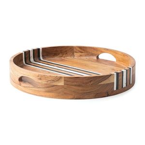 Plateau en bois fait main rectangulaire de couleur naturelle avec poignée pour la décoration de restaurant et de maison-Directement du fabricant et du fournisseur - Product Image 3