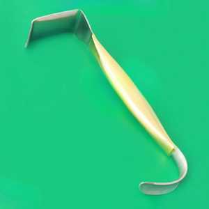 Instrument chirurgical orthopédique 9/12 pouces (24 cm) à double extrémité, rétracteur mammaire en acier inoxydable et lames en plastique, manuel, certifié CE - Product Image 2