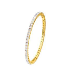 Bracelet éternité en diamants de laboratoire cultivés en or jaune blanc rose 14K - Product Image 6