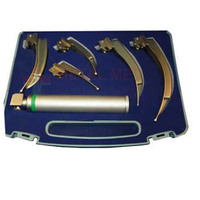 Hot Selling Optic Flexible Stainless Steel Laryngoscope Set Difficult Intubation Anesthesia Throat Mirror Regular Size Light