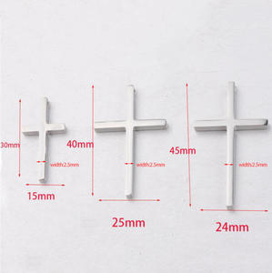 Collar con Colgante de Cadena de Acero Inoxidable Brillante, Joyería Religiosa Cristiana, Accesorios de Moda para Hombres y Mujeres, <span class=keywords><strong>Iglesia</strong></span> - Product Image 2