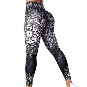 Personalizado Mujeres Seamless Scrunch Butt Fitness Deporte Entrenamiento Running Leggings No Camel Toe V Back Yoga Pantalones sólidos para mujeres - Product Image 3
