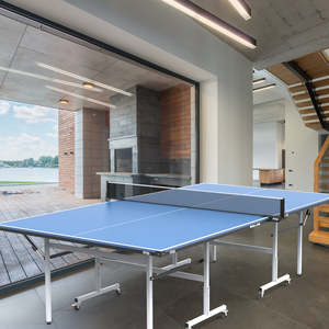 Stag Iconic Fun Line Professional <b>Table</b> <b>Tennis</b> <b>Table</b> Full-Size Modern Moveable Foldable MDF 25mm Surface for Indoor Outdoor - Product Image 6