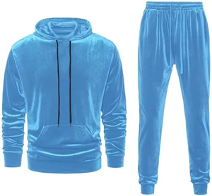 Survêtement d'hiver pour homme, respirant, léger, de haute qualité, uni, en polyester et coton, vêtements de sport, vente en gros personnalisée - Product Image 1