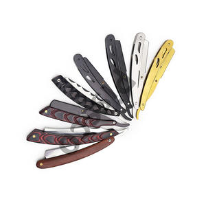 Nouvelles Tendances Rasoir de Barbier Réutilisable à Lame Unique en Acier Inoxydable Professionnel pour Salon de Coiffure 1 Pièce - Product Image 4