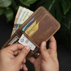 Cartera bifold clásica No.55 Pro, cartera de cuero, color marrón oxidado - Product Image 6