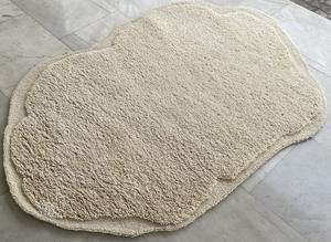 Direct Factory's Elegant White Wool Rug Modern Handmade Undyed Abstract Natural Decors Cut Loop Pile Shape for Hotels <b>Door</b> <b>Mats</b> - Product Image 2