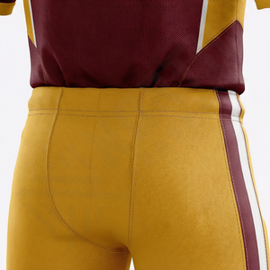 Ensemble d'uniformes de football américain avec logo personnalisé, court, respirant, taille XL, sur mesure, unisexe, t-shirt de sport, impression par sublimation, vêtements - Product Image 4