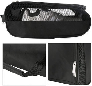 . Golf Shoe Organizer Bag with Dual Zipper and Carry Handle for Outdoor Sports - Product Image 4