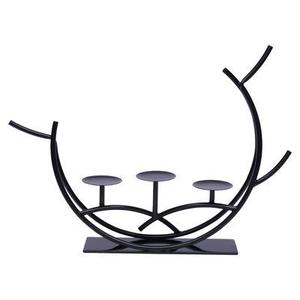 Bougeoir en métal pour éclairage et décoration d'intérieur Bougeoir décoratif élégant à finition antique - Product Image 5