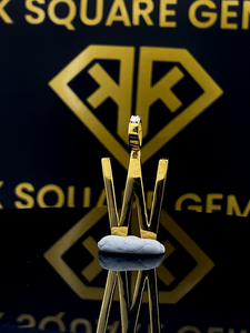 Colgante de letra inicial de moissanita VVS, colgante de nombre inicial para hombre, colgante de regalo de moissanita con letra W, chapado en oro amarillo - Product Image 4