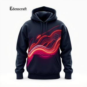 Pull à capuche imprimé personnalisable pour hommes, décontracté et écologique Streetwear, élégant, léger, chaud, hiver, sweat-shirt en coton doux - Product Image 4