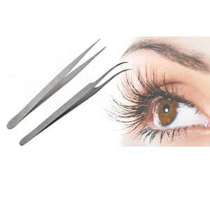 Pince à épiler personnalisée en acier inoxydable pointe pointue pour Volume Las Laah pince à épiler - Product Image 6