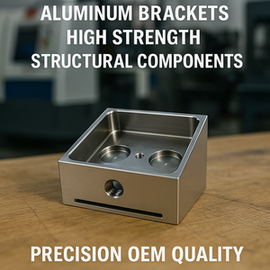 Soportes de aluminio mecanizados por CNC Componentes estructurales de alta resistencia para equipos de petróleo y gas - Product Image 3
