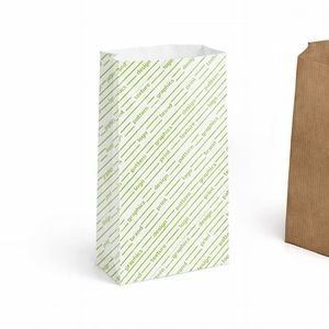 Sacs cadeaux en papier kraft personnalisables de 17 cm avec poignée torsadée pour l'emballage d'expositions - Product Image 1