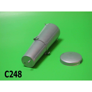 Boîte à outils en aluminium Lambretta C+ LC+ D125 + LD125 Vers.1 avec couvercle pour le rangement et le transport, en alliage - Product Image 3