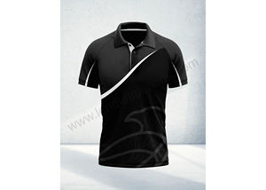 Logotipo bordado personalizado 100% algodón Logotipo bordado personalizado Hombres Golf Uniforme de negocios Polo de color sólido - Product Image 3